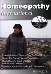HMAホメオパシーインターナショナル2011冬表紙