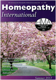 HMAホメオパシーインターナショナル2012夏表紙